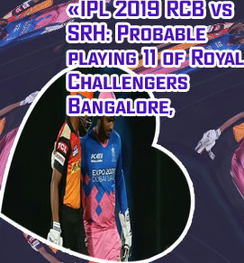 Rcb and srh playing 11
