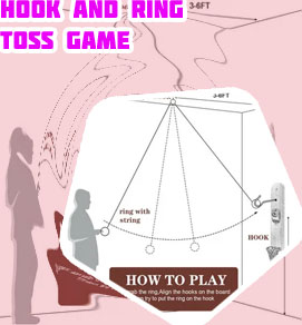 Ring string hook game